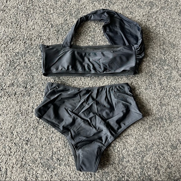 One shoulder high waist bikini set - Picture 3 of 3